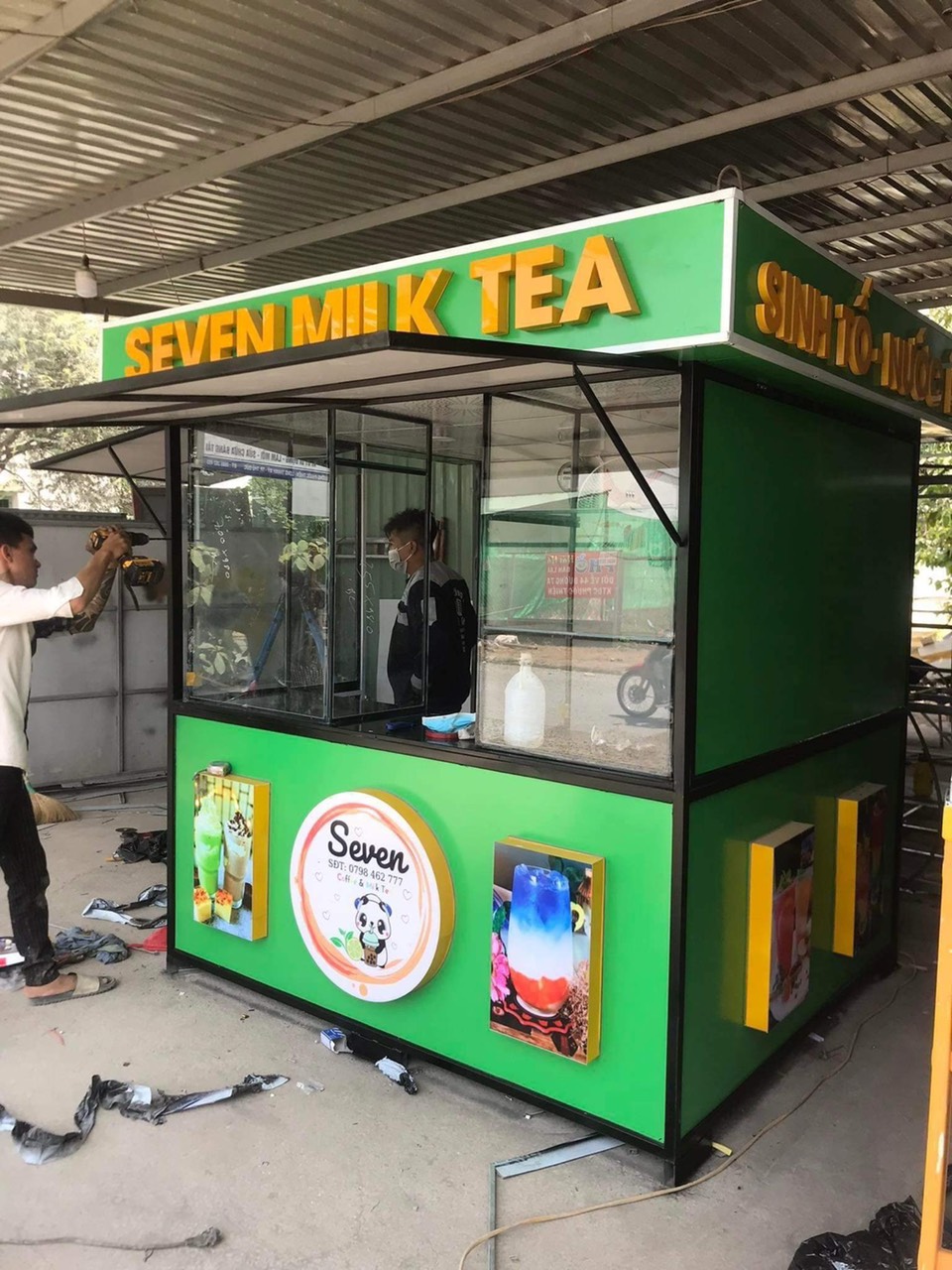 Xe bán trà sữa ( kiot)